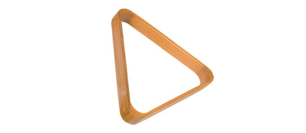 Треугольник  деревянный, светлый, для бильярдных шаров 57,2 мм