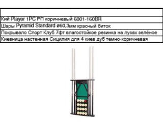 Поставка бильярдных аксессуаров для бильярдного стола тульской бильярдной фабрики