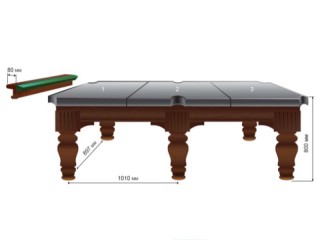 Заказ 8-ми футового бильярдного стола ОЛИМП