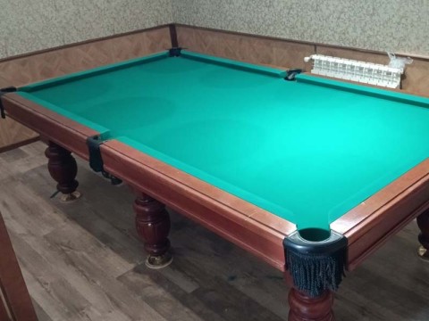 Перетяжка игрового поля бильярдного стола в Дубовом