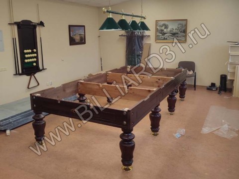 Сборка бильярдного стола 'Классик' 12 футов на сланце (Белгород)