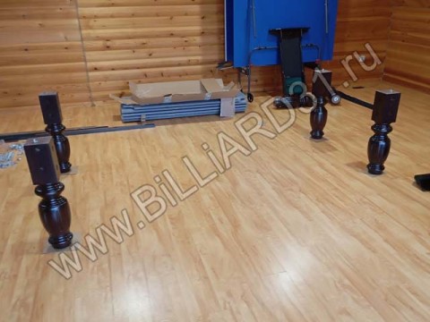 Сборка профессионального бильярда АРСЕНАЛ II 10 футов на сланце (Белгород, Дубовое)