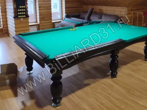 Сборка профессионального бильярда АРСЕНАЛ II 10 футов на сланце (Белгород, Дубовое)