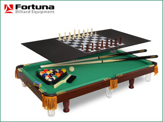 Мини-бильярд Fortuna пул 3 фута 4 в 1 с комплектом аксессуаров. Компания Billiard31. Аэрохоккей, настольный футбол, малый теннис, мини-бильярд, многофункциональные столы... +7 (4722) 373-944, +7 (951) 156-13-23