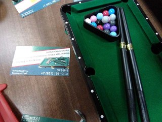 Поступление бильярдных принадлежностей в выставочный зал BILLIARD31