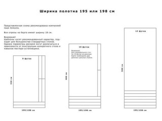 Схема раскроя бильярдного сукна