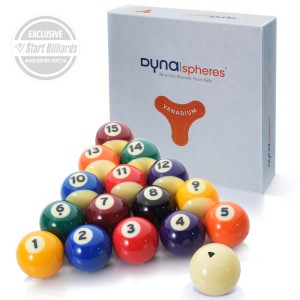 Купить в Белгороде бильярдные шары для пула Dyna | spheres Vanadium Pool NEXT GEN 57,2 мм