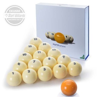 Купить в Белгороде бильярдные шары Dyna | spheres Prime Pyramid Next Gen 67 мм yellow