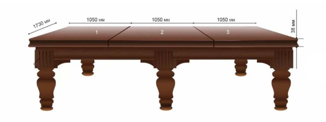 Столешницу для бильярдного стола 10 футов купить в Белгороде